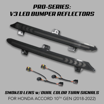 [ACCORD 2018 - 2022] V3 "ARROW STYLE" LED BUMPER REFLECTORS - XGENAUTO
