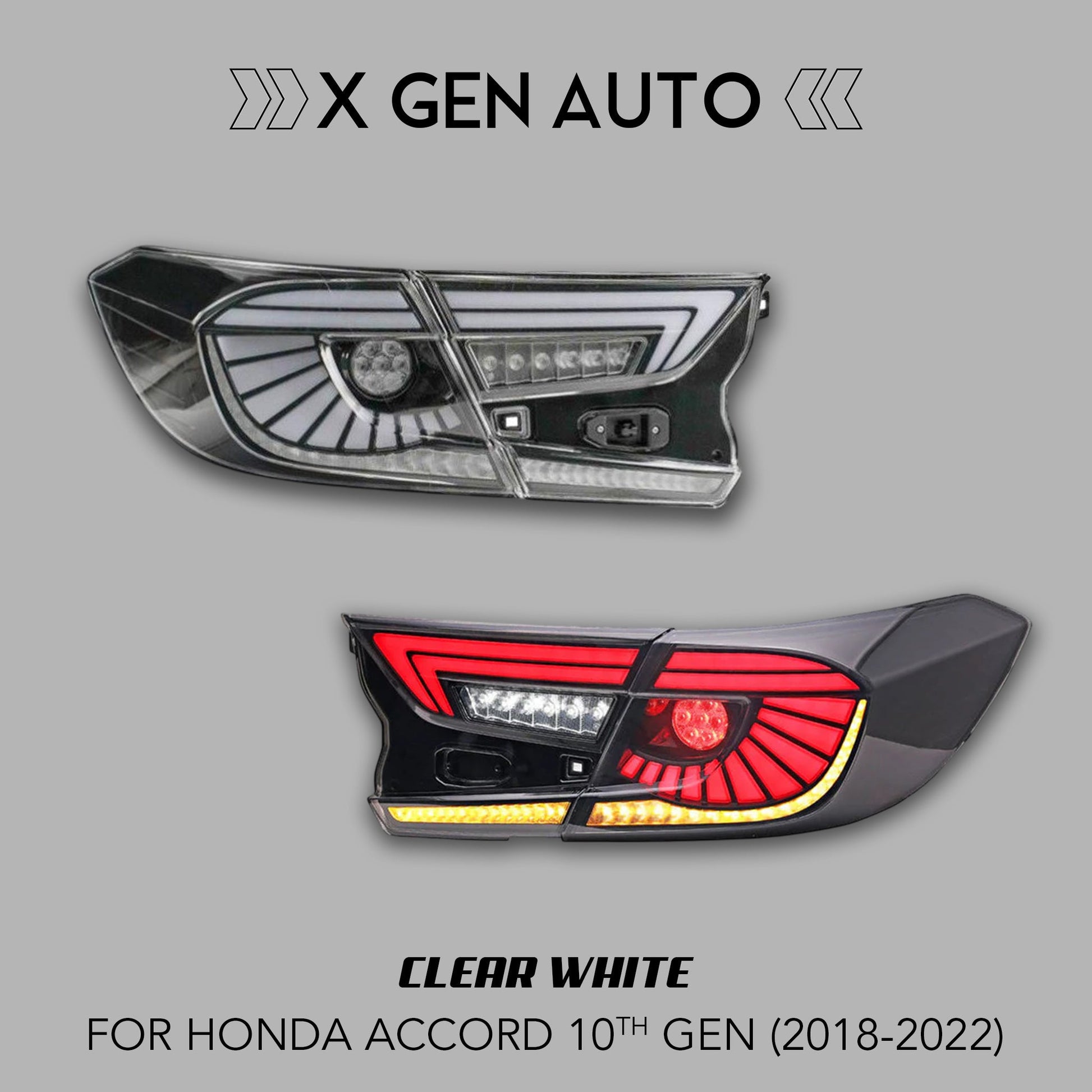 [ACCORD 2018 - 2022] V6 "EAGLE EYE" FULL LED TAIL LIGHTS - XGENAUTO