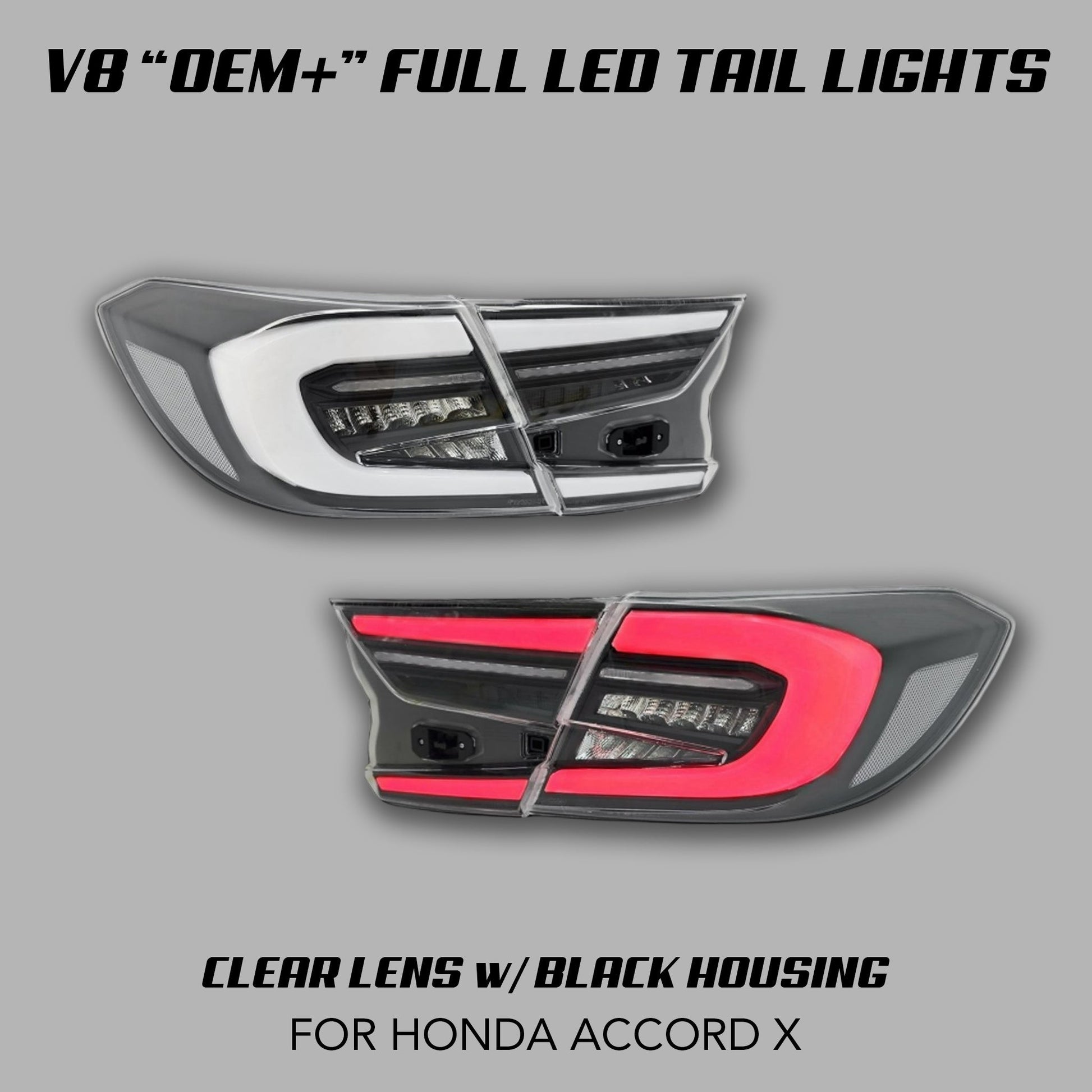 [ACCORD 2018 - 2022] V8 "OEM+" TAIL LIGHTS - XGENAUTO