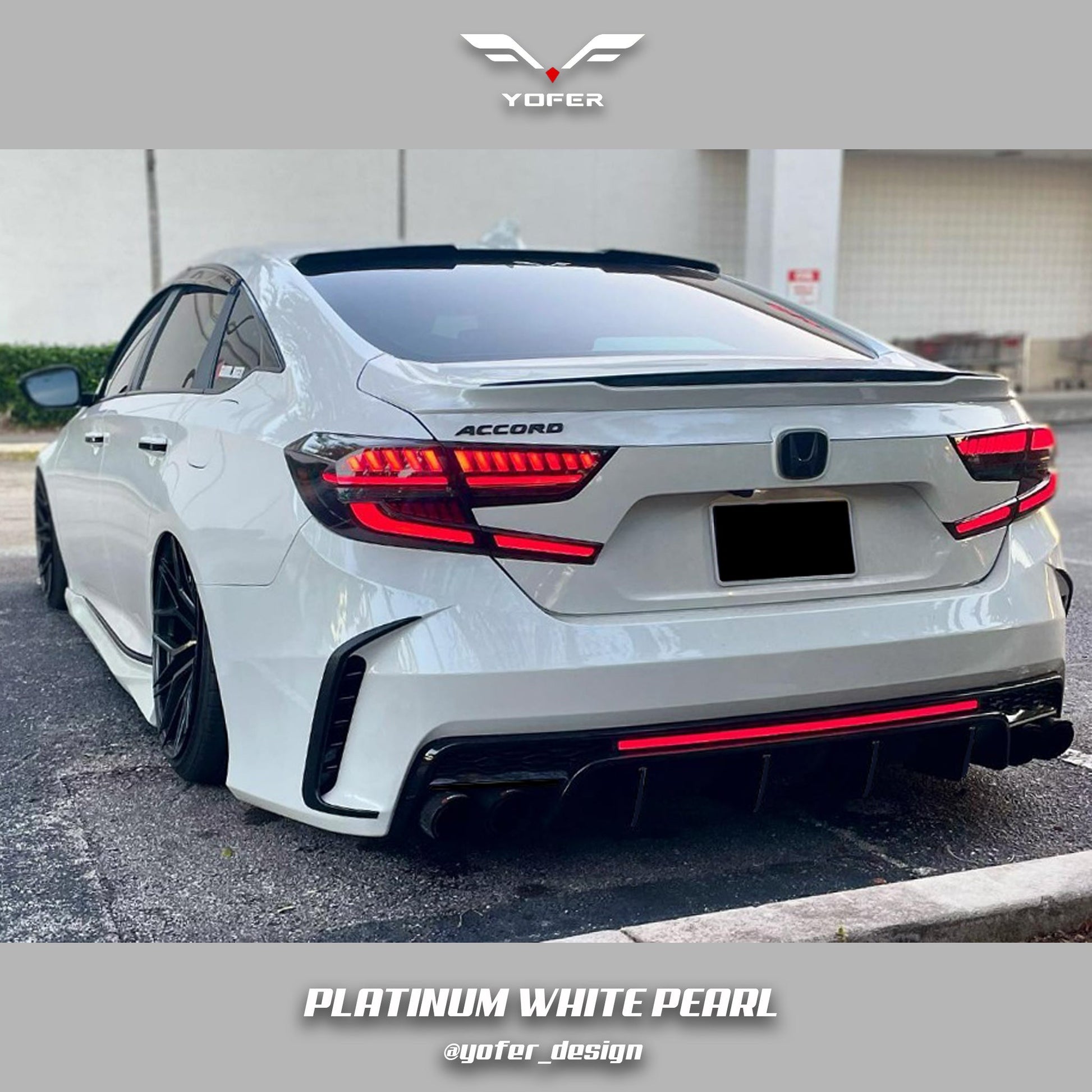 [ACCORD 2018 - 2022] YOFER DESIGN© DRAGON EDITION REAR BUMPER FULL KIT - XGENAUTO