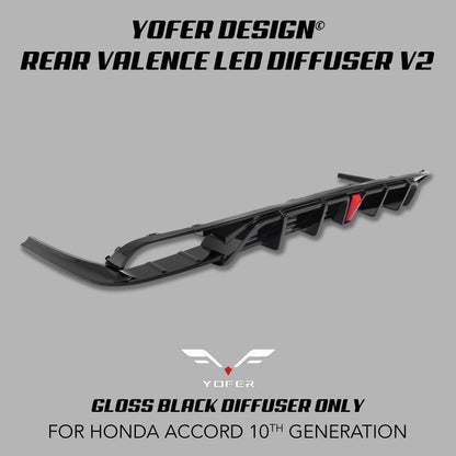 [ACCORD 2018 - 2022] YOFER DESIGN© REAR VALENCE LED DIFFUSER V2 - XGENAUTO