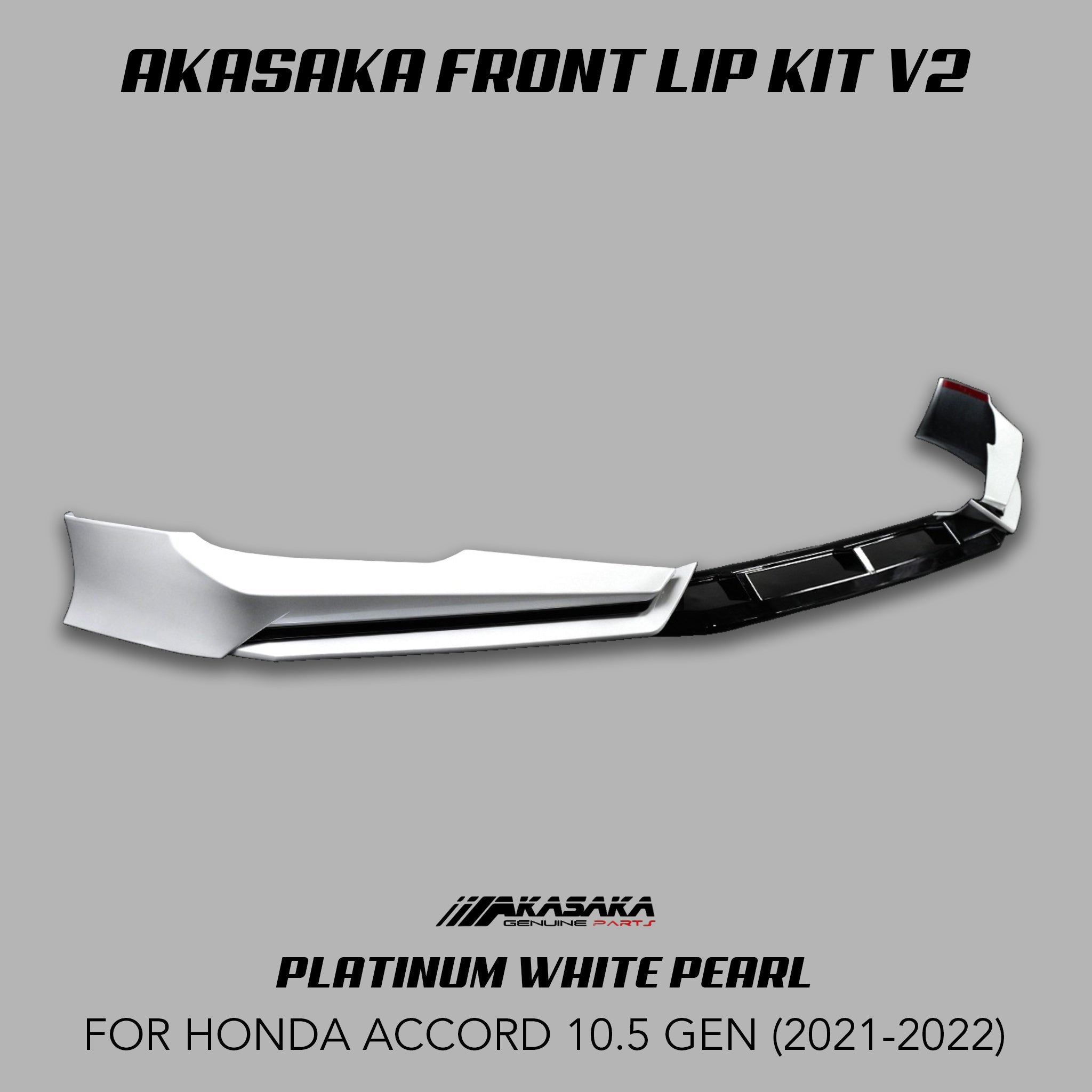 ACCORD 2021-2022] AKASAKA© FRONT LIP KIT V2 – XGENAUTO
