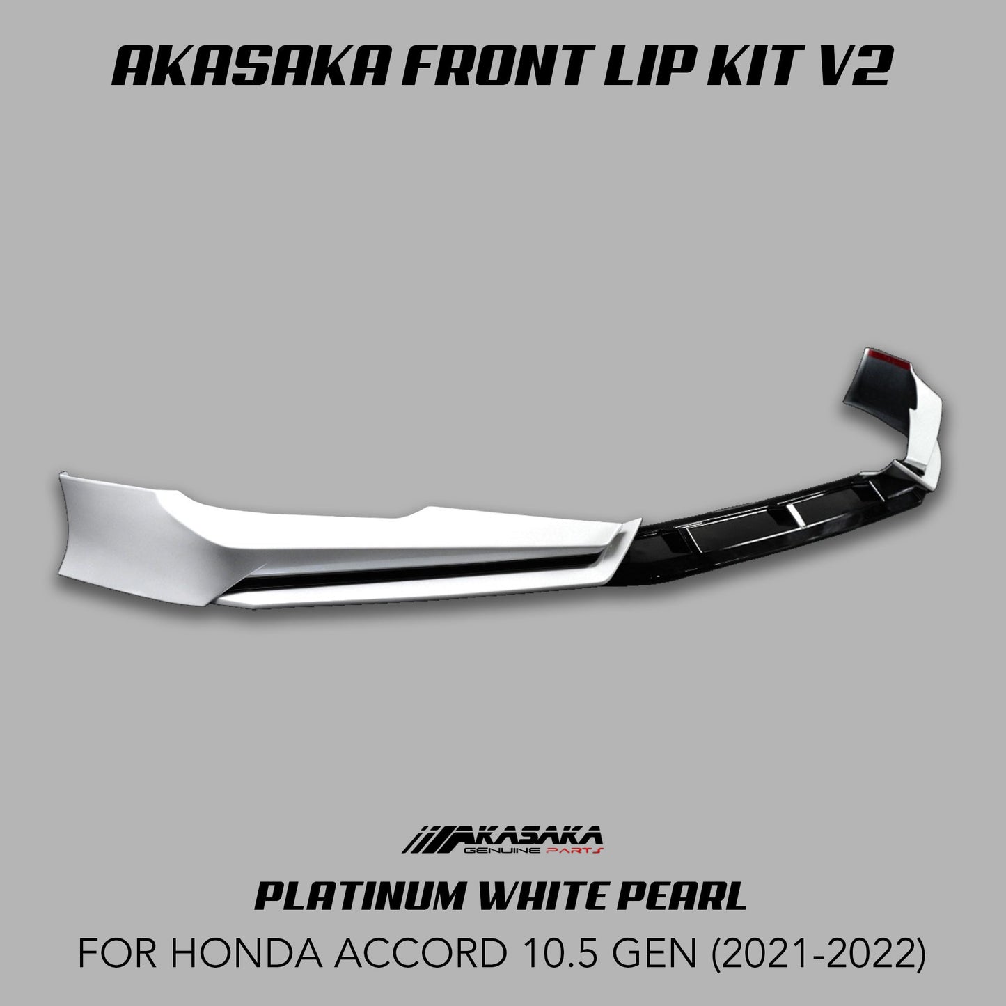[ACCORD 2021 - 2022] AKASAKA© FRONT LIP KIT V2 - XGENAUTO