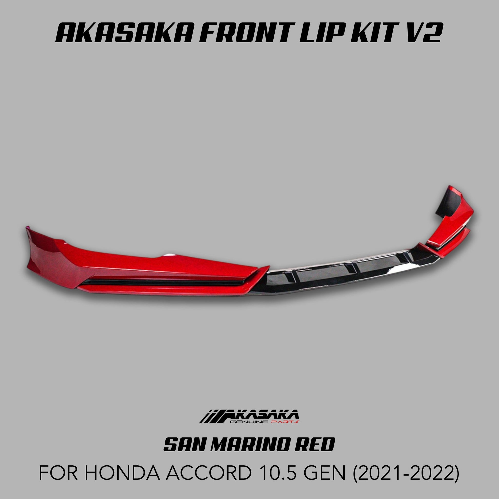 [ACCORD 2021 - 2022] AKASAKA© FRONT LIP KIT V2 - XGENAUTO