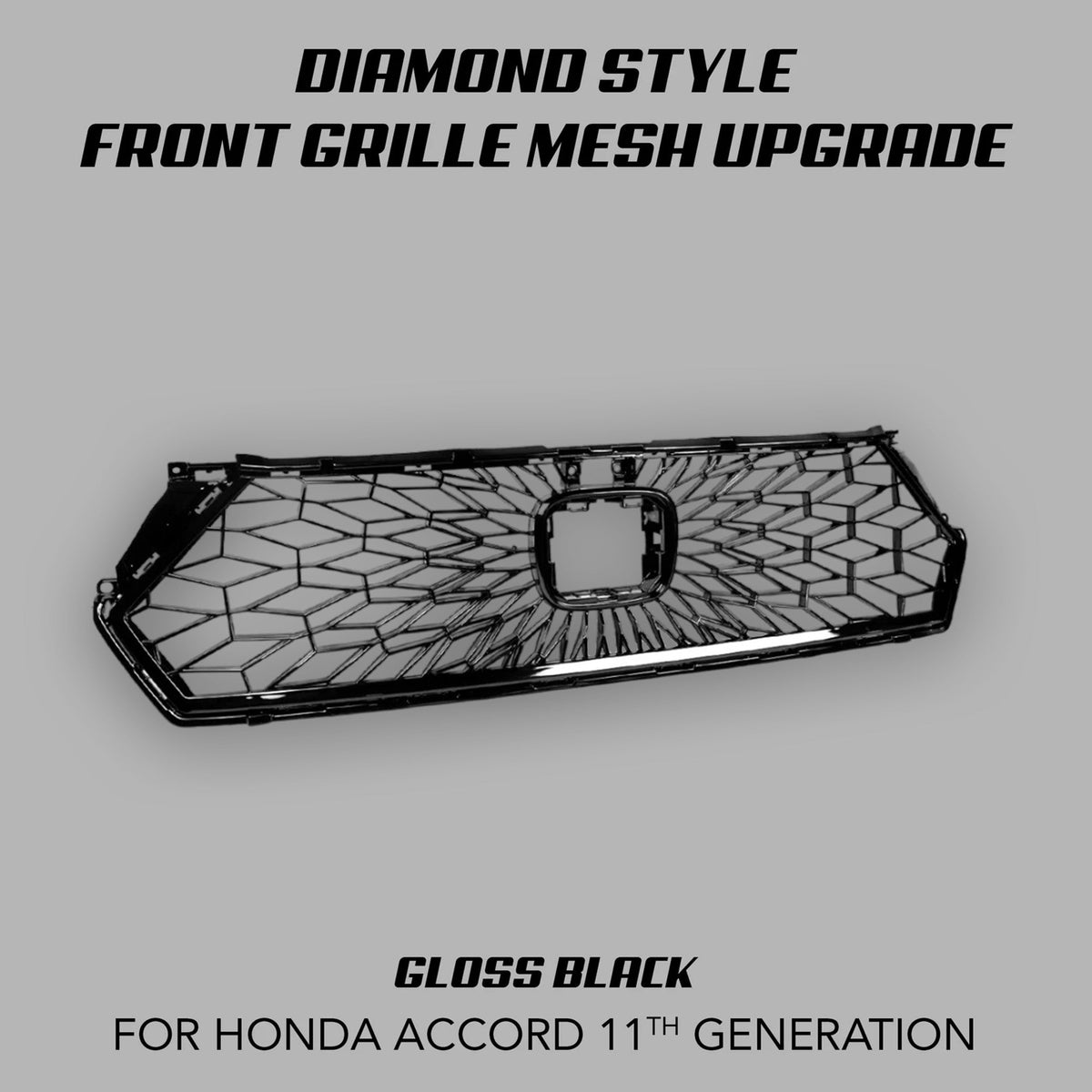[ACCORD 2023 - 2026] DIAMOND STYLE FRONT GRILLE MESH UPGRADE - XGENAUTO