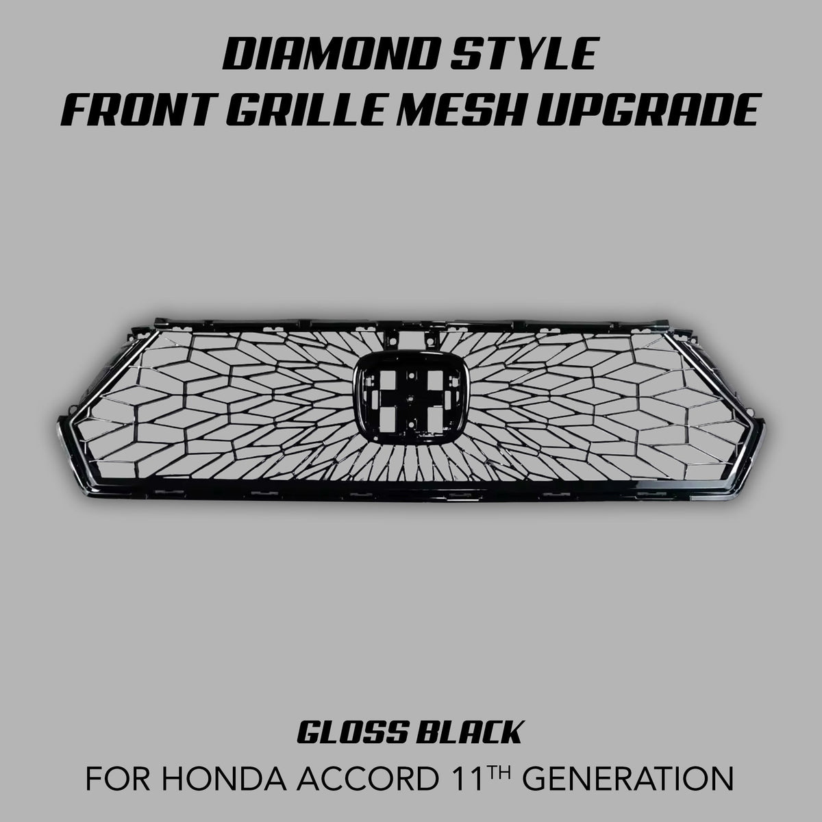 [ACCORD 2023 - 2026] DIAMOND STYLE FRONT GRILLE MESH UPGRADE - XGENAUTO