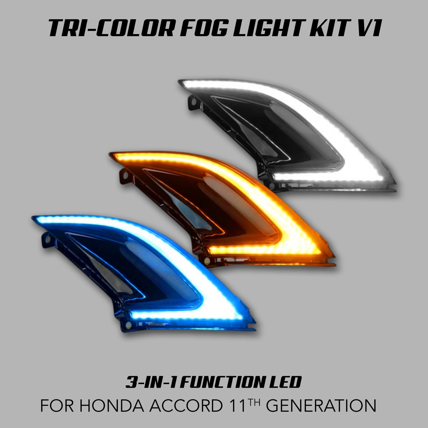[ACCORD 2023 - 2026] TRI - COLOR LED FOG LIGHTS V1 - XGENAUTO