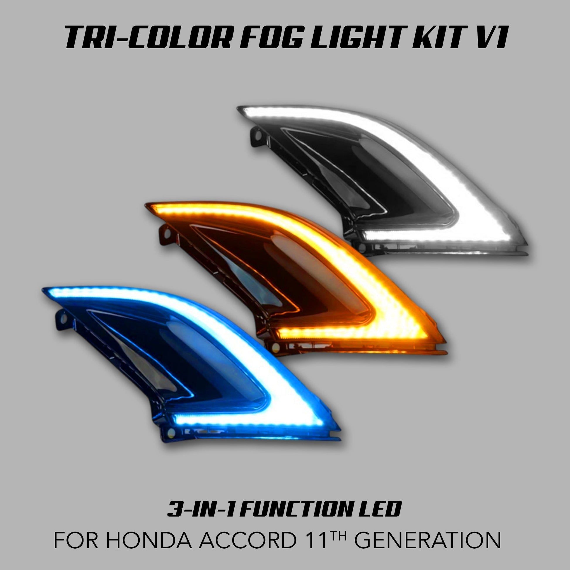 [ACCORD 2023 - 2026] TRI - COLOR LED FOG LIGHTS V1 - XGENAUTO