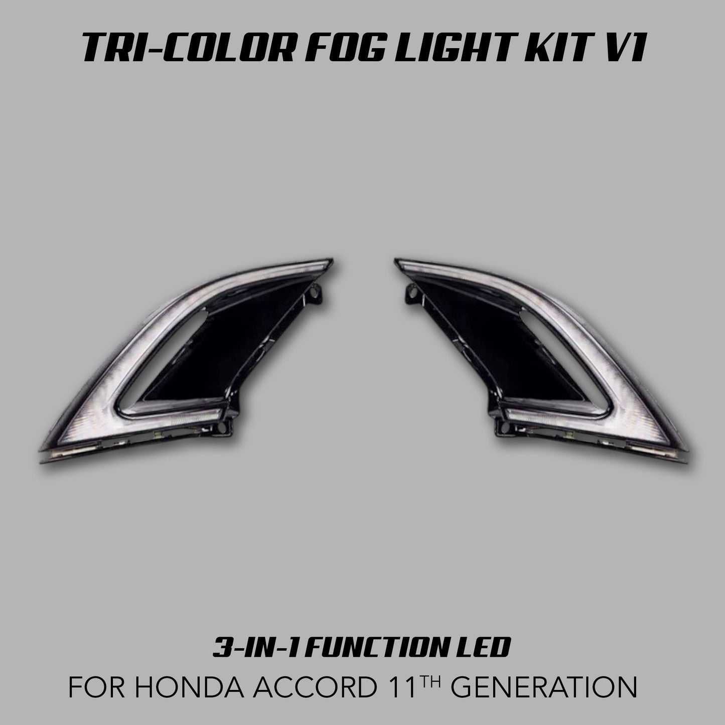 [ACCORD 2023 - 2026] TRI - COLOR LED FOG LIGHTS V1 - XGENAUTO