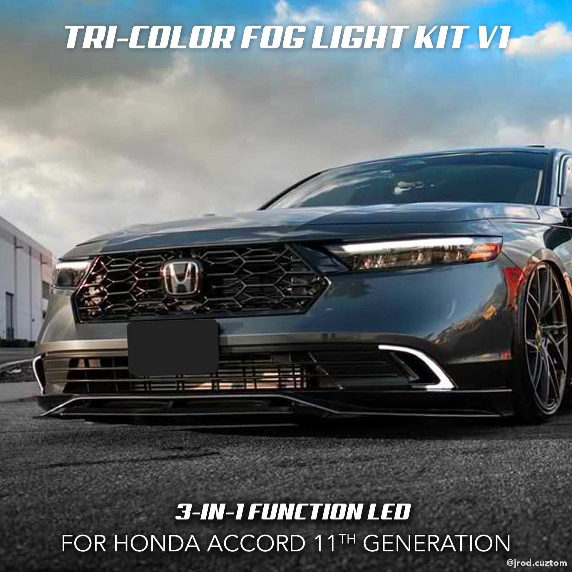 [ACCORD 2023 - 2026] TRI - COLOR LED FOG LIGHTS V1 - XGENAUTO