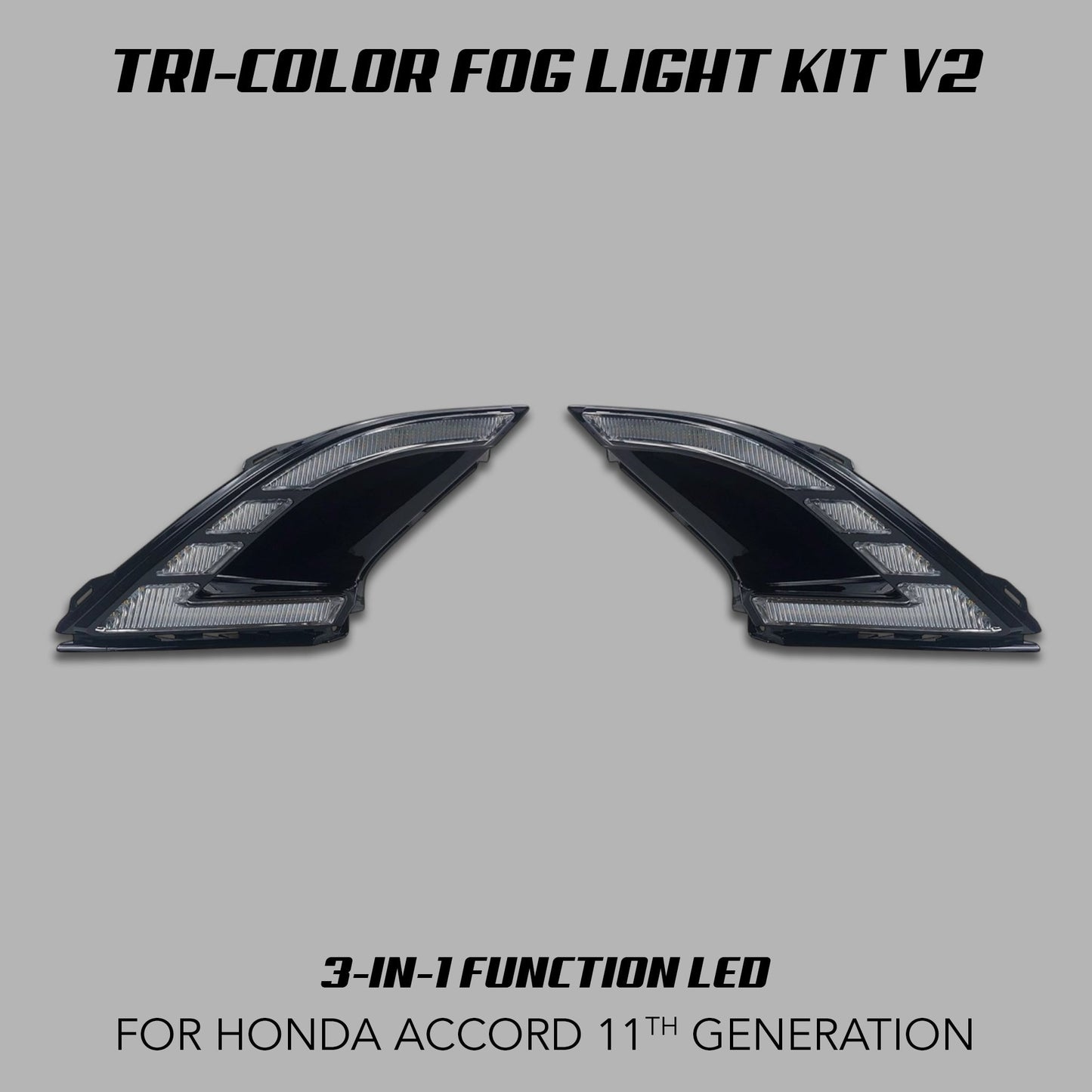 [ACCORD 2023 - 2026] TRI - COLOR LED FOG LIGHTS V2 - XGENAUTO