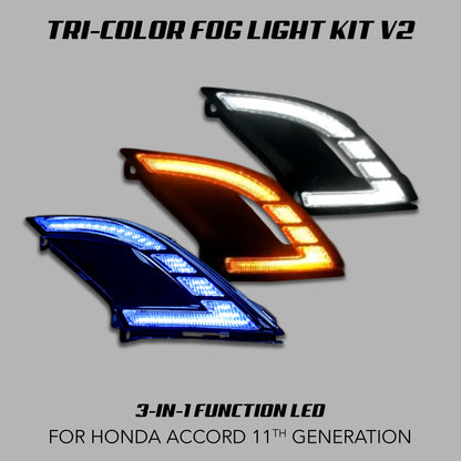 [ACCORD 2023 - 2026] TRI - COLOR LED FOG LIGHTS V2 - XGENAUTO