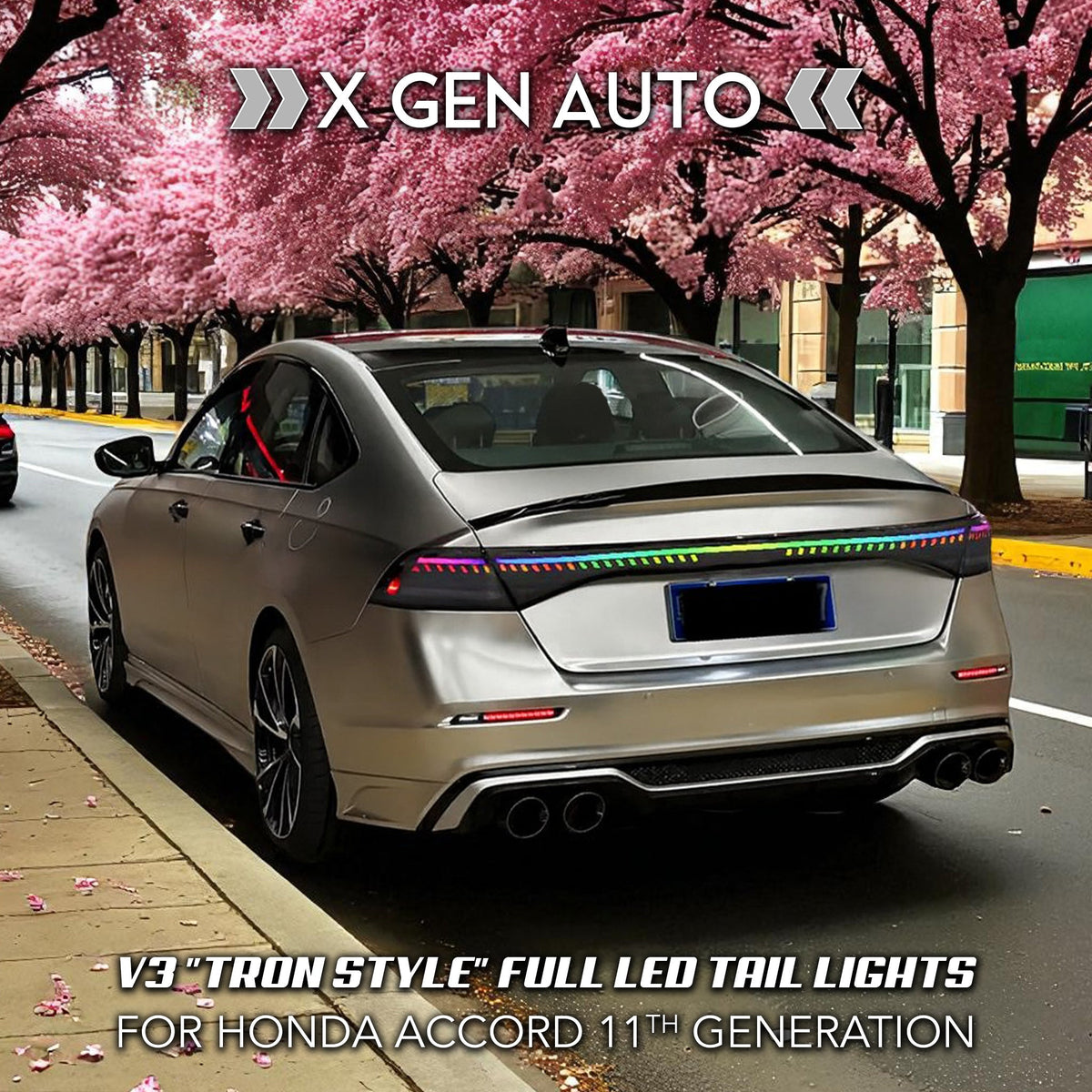 [ACCORD 2023 - 2026] V3 "TRON STYLE" FULL LED TAIL LIGHTS - XGENAUTO