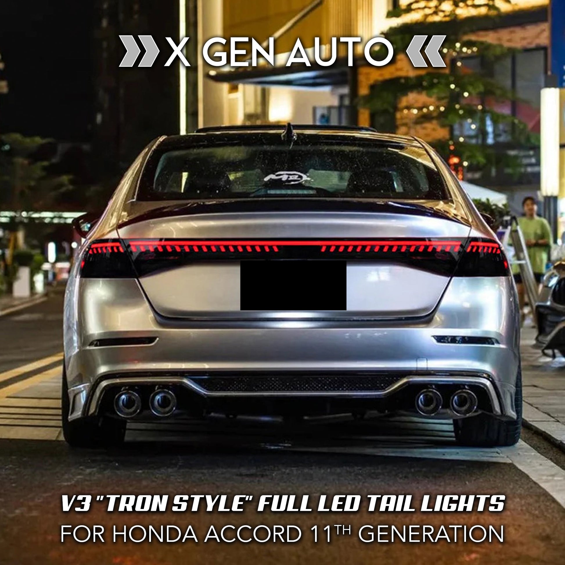 [ACCORD 2023 - 2026] V3 "TRON STYLE" FULL LED TAIL LIGHTS - XGENAUTO