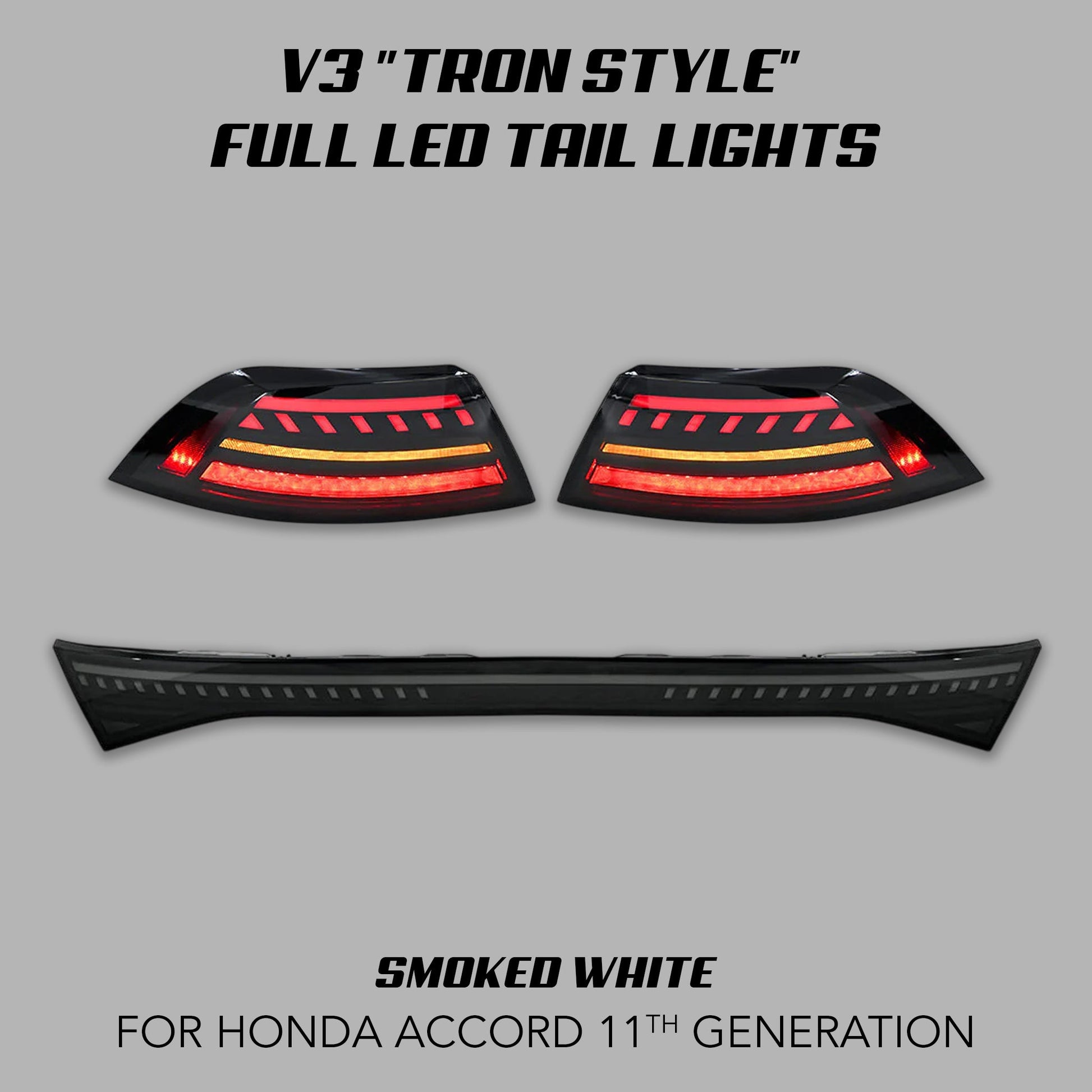 [ACCORD 2023 - 2026] V3 "TRON STYLE" FULL LED TAIL LIGHTS - XGENAUTO