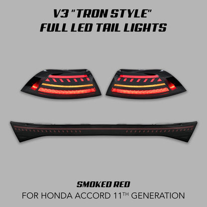 [ACCORD 2023 - 2026] V3 "TRON STYLE" FULL LED TAIL LIGHTS - XGENAUTO