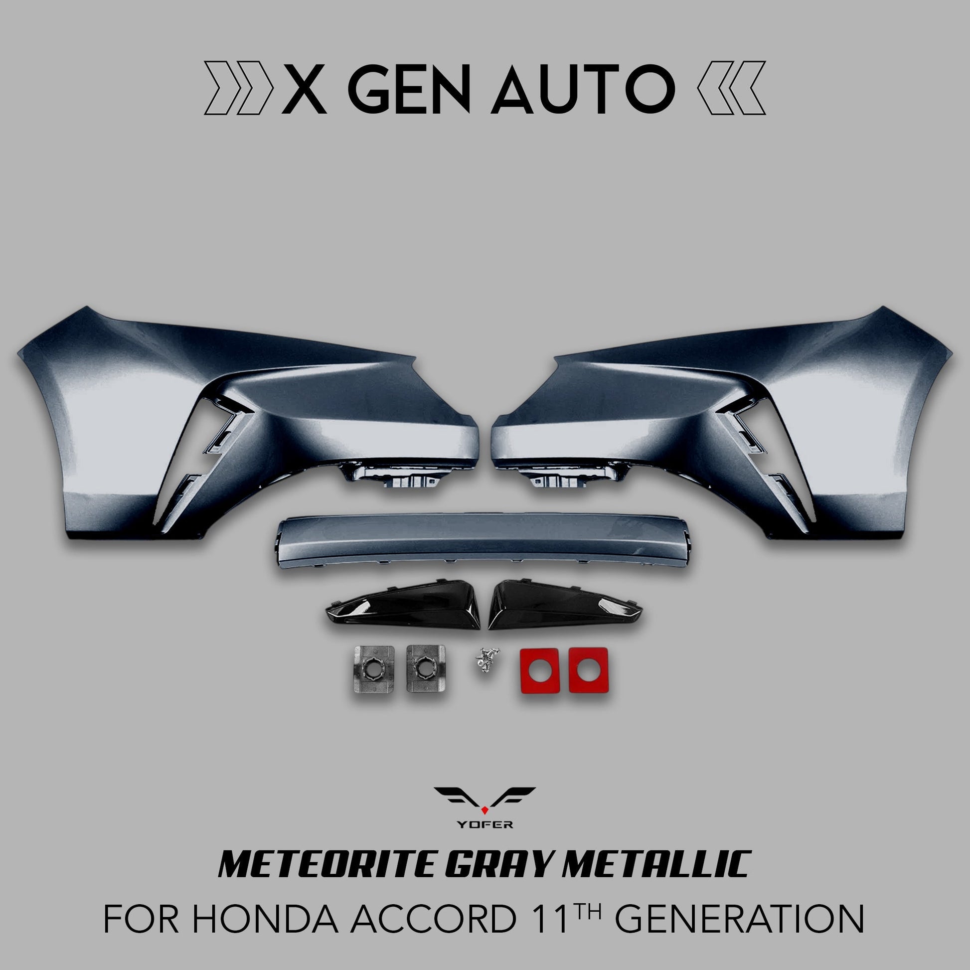 [ACCORD 2023 - 2026] YOFER DESIGN© MAX EDITION 3PC FRONT BUMPER KIT - XGENAUTO