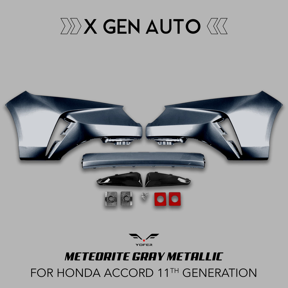 [ACCORD 2023 - 2026] YOFER DESIGN© MAX EDITION 3PC FRONT BUMPER KIT - XGENAUTO