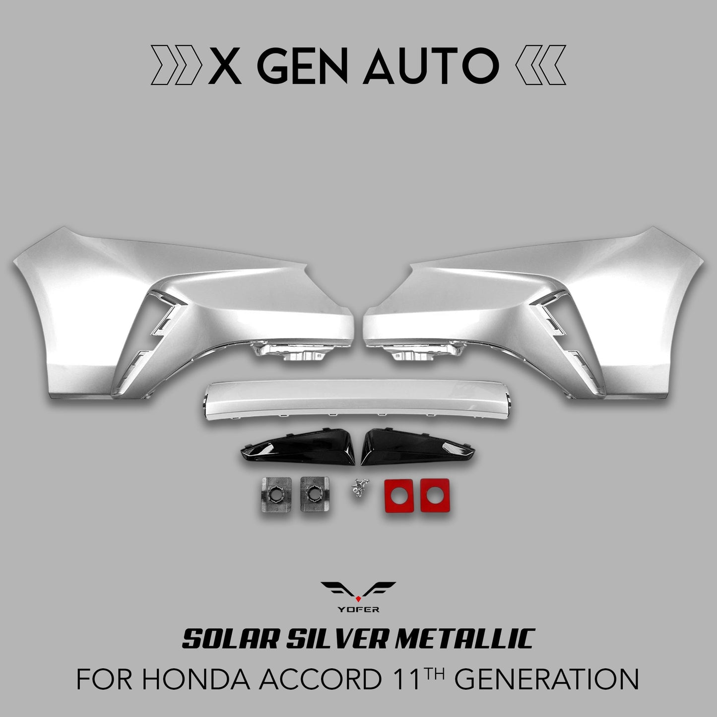 [ACCORD 2023 - 2026] YOFER DESIGN© MAX EDITION 3PC FRONT BUMPER KIT - XGENAUTO