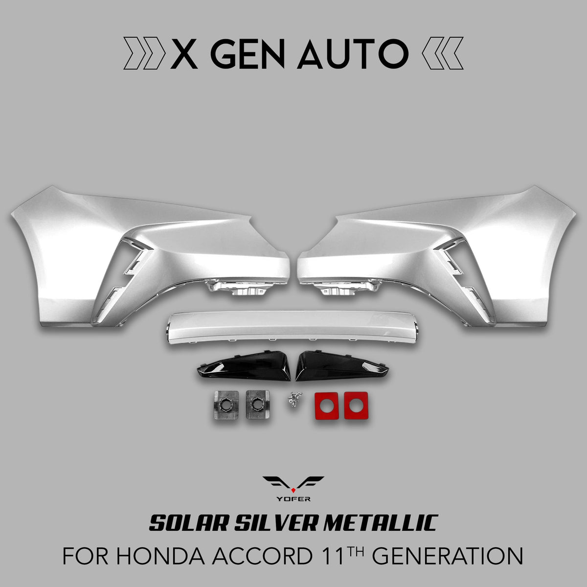 [ACCORD 2023 - 2026] YOFER DESIGN© MAX EDITION 3PC FRONT BUMPER KIT - XGENAUTO