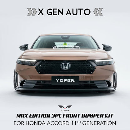 [ACCORD 2023 - 2026] YOFER DESIGN© MAX EDITION 3PC FRONT BUMPER KIT - XGENAUTO