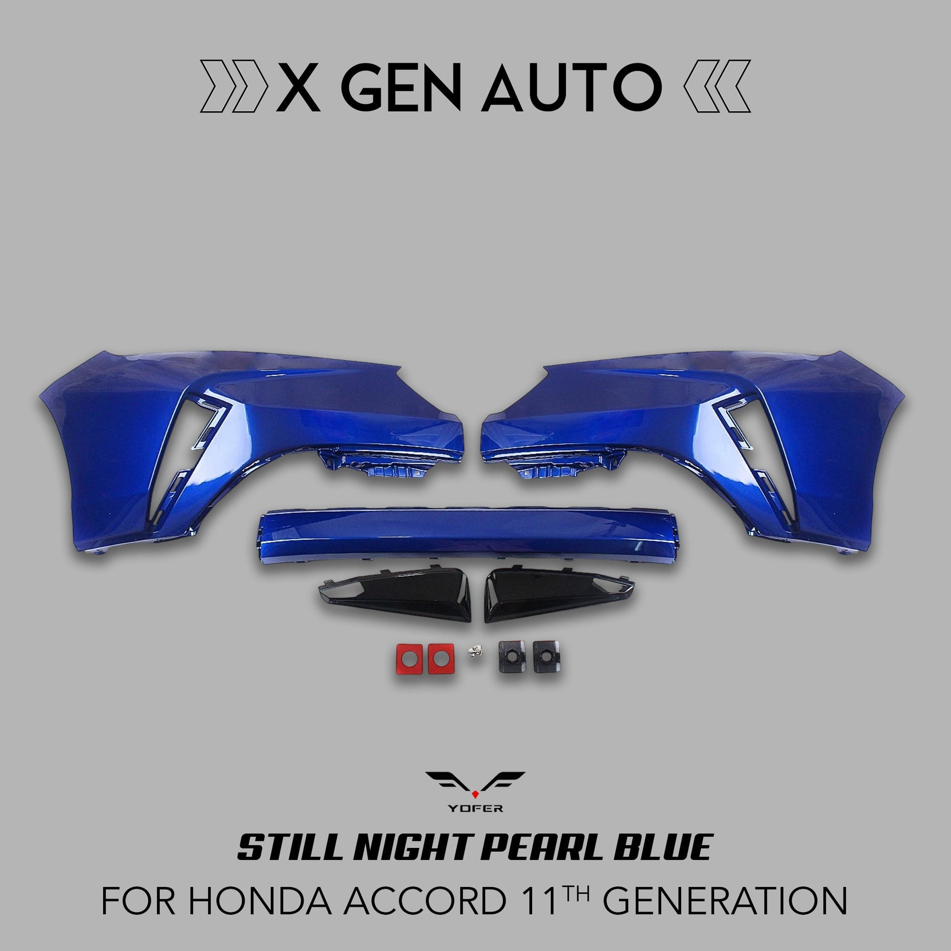 [ACCORD 2023 - 2026] YOFER DESIGN© MAX EDITION 3PC FRONT BUMPER KIT - XGENAUTO
