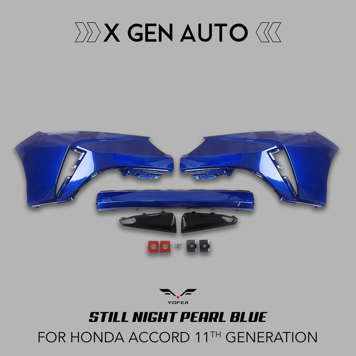 [ACCORD 2023 - 2026] YOFER DESIGN© MAX EDITION 3PC FRONT BUMPER KIT - XGENAUTO