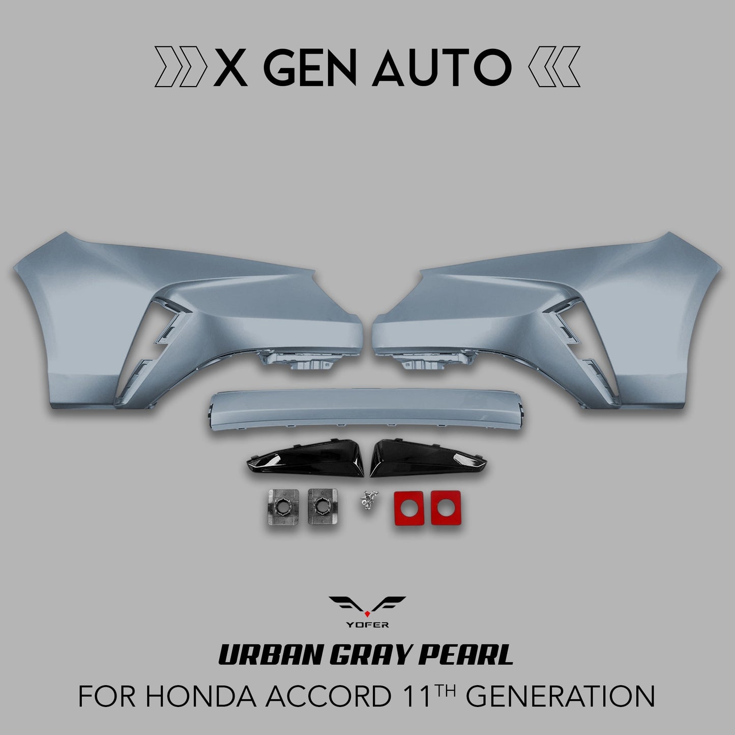 [ACCORD 2023 - 2026] YOFER DESIGN© MAX EDITION 3PC FRONT BUMPER KIT - XGENAUTO