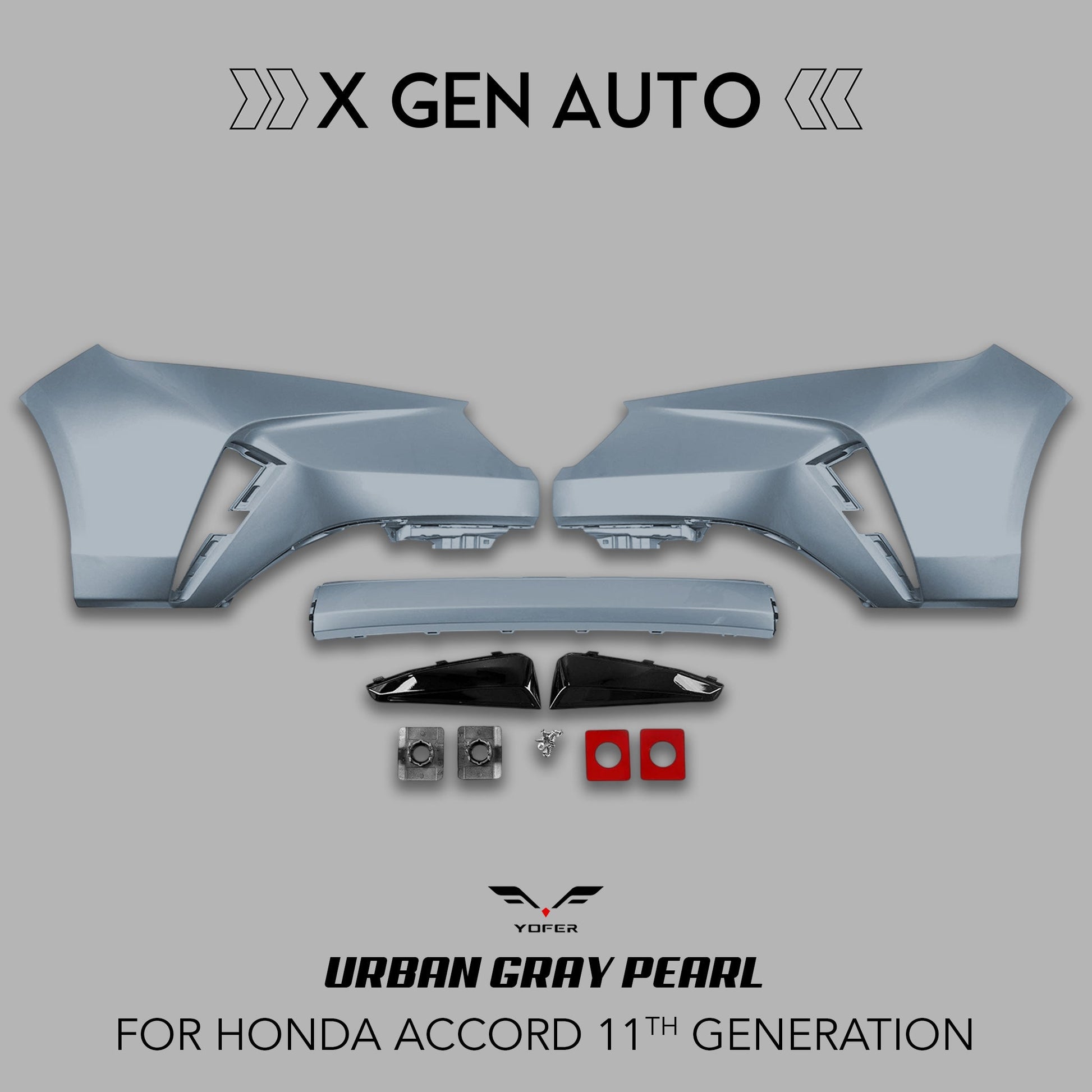 [ACCORD 2023 - 2026] YOFER DESIGN© MAX EDITION 3PC FRONT BUMPER KIT - XGENAUTO