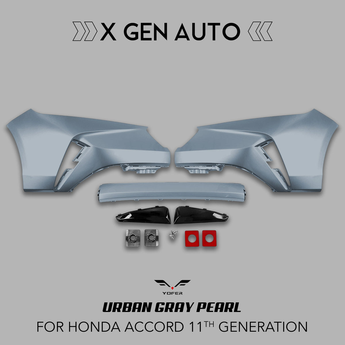 [ACCORD 2023 - 2026] YOFER DESIGN© MAX EDITION 3PC FRONT BUMPER KIT - XGENAUTO