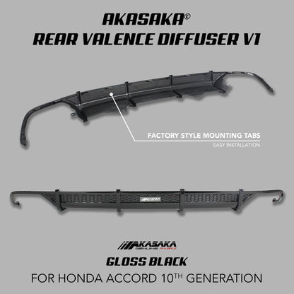 [ACCORD X] AKASAKA© REAR VALENCE DIFFUSER V1 - XGENAUTO