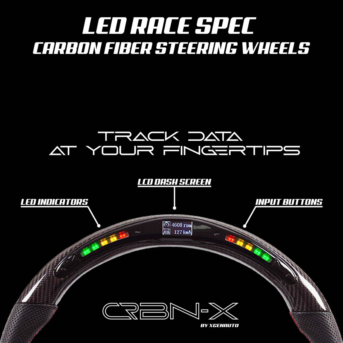 [ACCORD X] BUILD YOUR OWN: PREMIUM CARBON FIBER STEERING WHEEL - XGENAUTO
