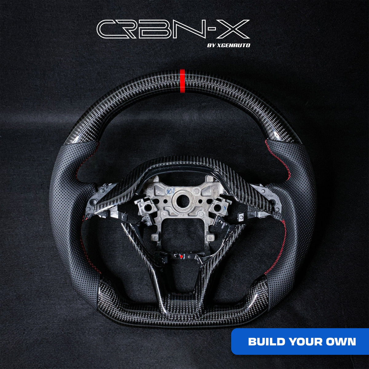 [ACCORD X] BUILD YOUR OWN: PREMIUM CARBON FIBER STEERING WHEEL - XGENAUTO