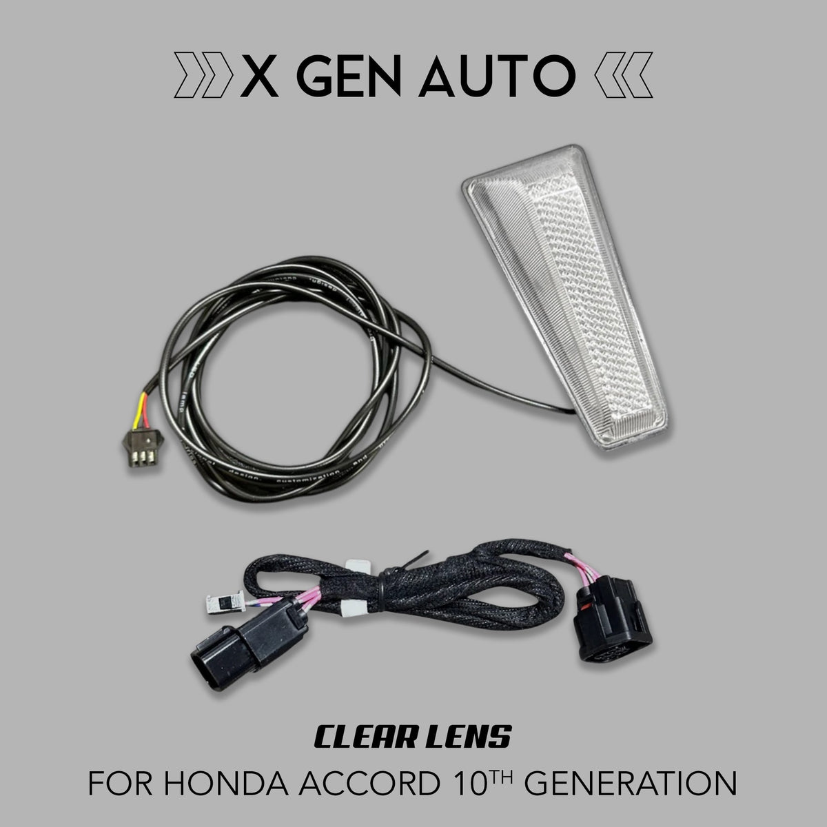 [ACCORD X] F1 STYLE CLEAR BRAKE LIGHT FOR YOFER DESIGN REAR DIFFUSER - XGENAUTO