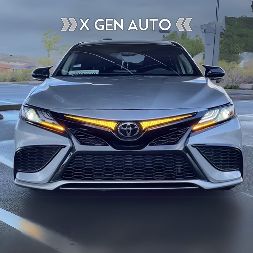 [CAMRY 8TH] TRI COLOR FRONT GRILLE LED BAR - XGENAUTO