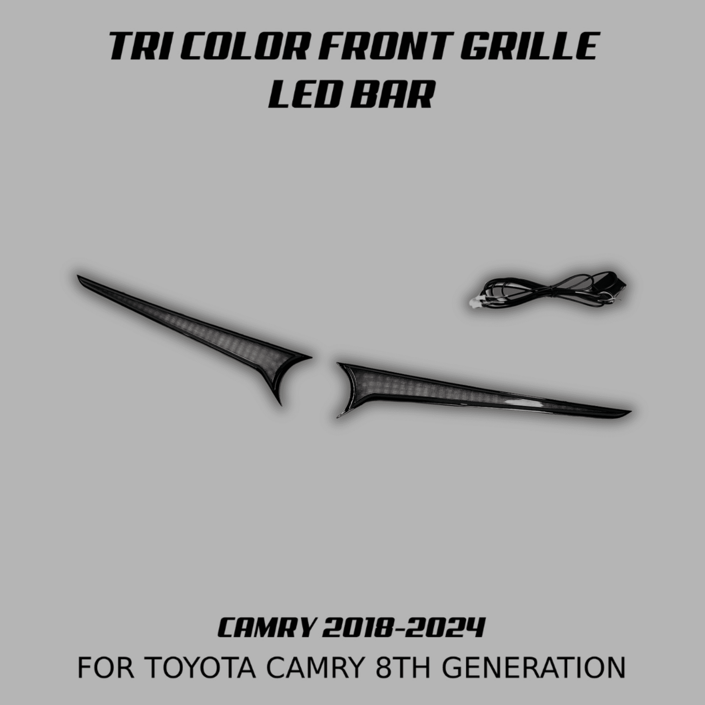 [CAMRY 8TH] TRI COLOR FRONT GRILLE LED BAR - XGENAUTO