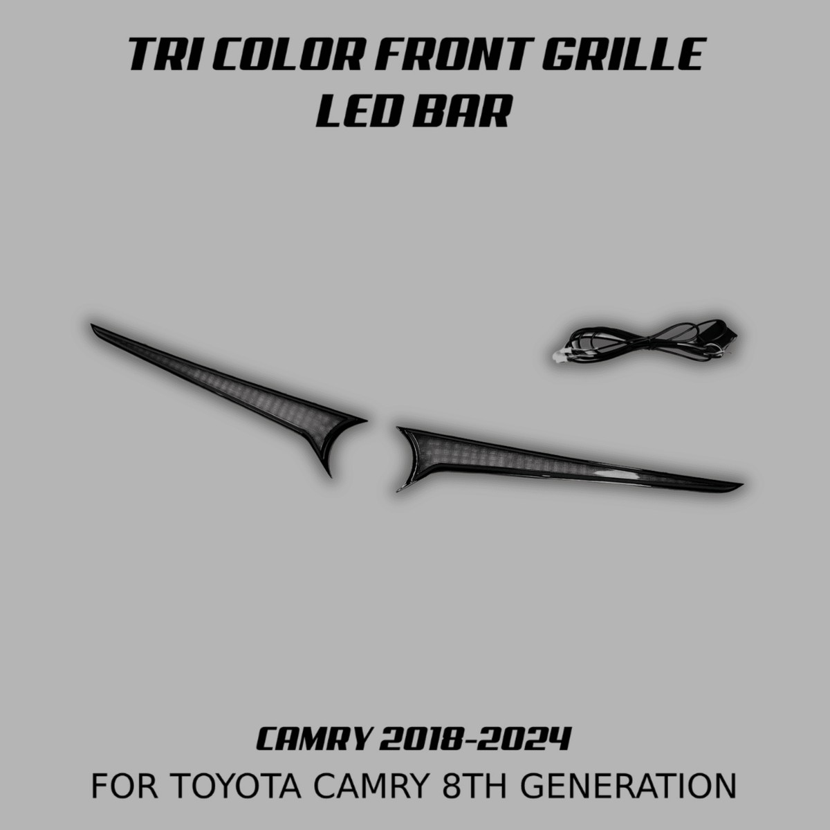 [CAMRY 8TH] TRI COLOR FRONT GRILLE LED BAR - XGENAUTO