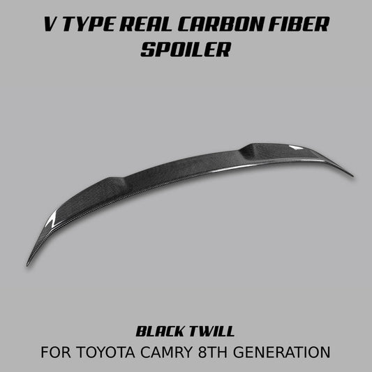 [CAMRY 8TH] V TYPE REAL CARBON FIBER SPOILER - XGENAUTO