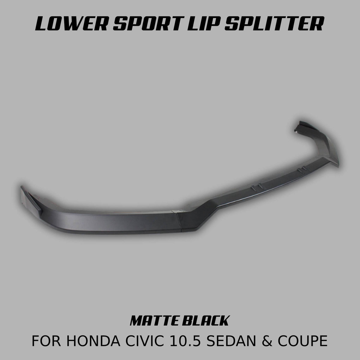 [CIVIC 10.5] LOWER SPORT LIP SPLITTER - XGENAUTO