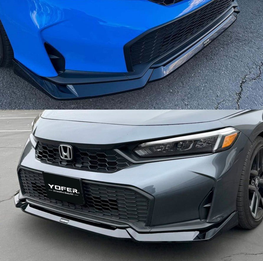 [CIVIC 11.5 GEN 2025+] YOFER DESIGN© V1 FRONT LIP SPLITTER KIT - XGENAUTO