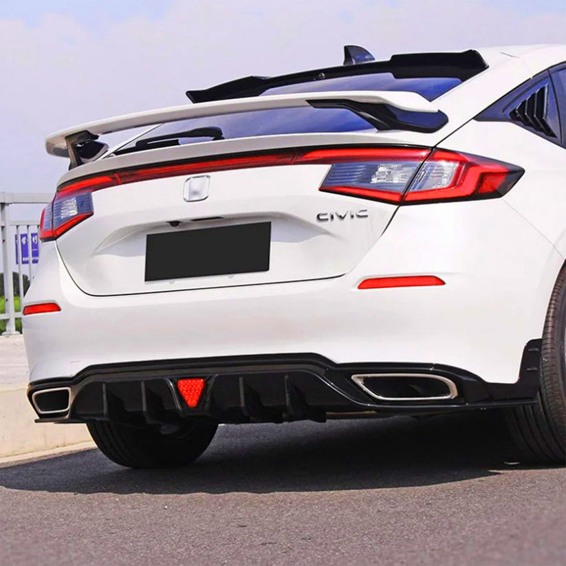 [CIVIC 11TH HATCHBACK] F1 STYLE JDM REAR VALENCE DIFFUSER – XGENAUTO