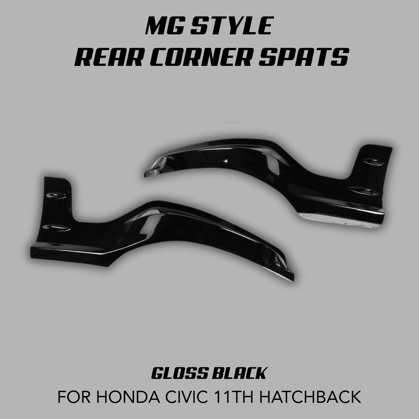[CIVIC 11TH HATCHBACK] MG STYLE REAR CORNER SPATS - XGENAUTO