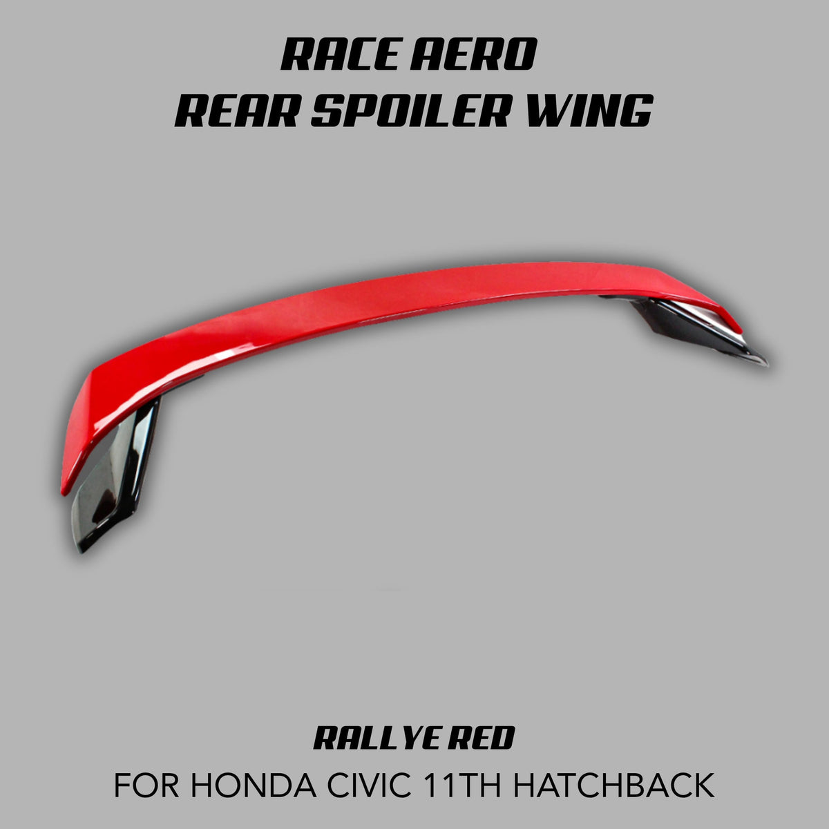[CIVIC 11TH HATCHBACK] RACE AERO REAR SPOILER WING - XGENAUTO