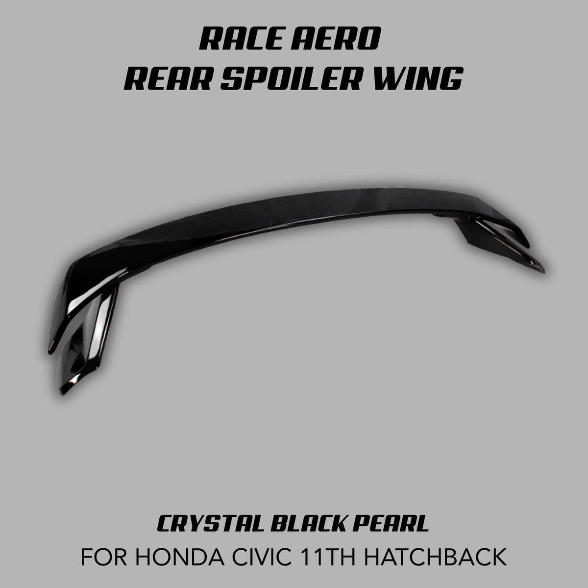 [CIVIC 11TH HATCHBACK] RACE AERO REAR SPOILER WING - XGENAUTO