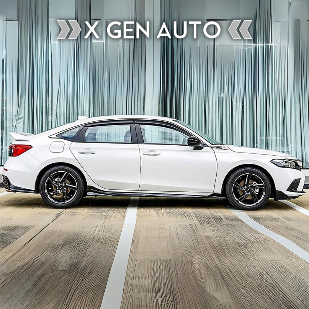 [CIVIC 11TH] JDM STYLE GLOSS BLACK SIDE SKIRTS - XGENAUTO