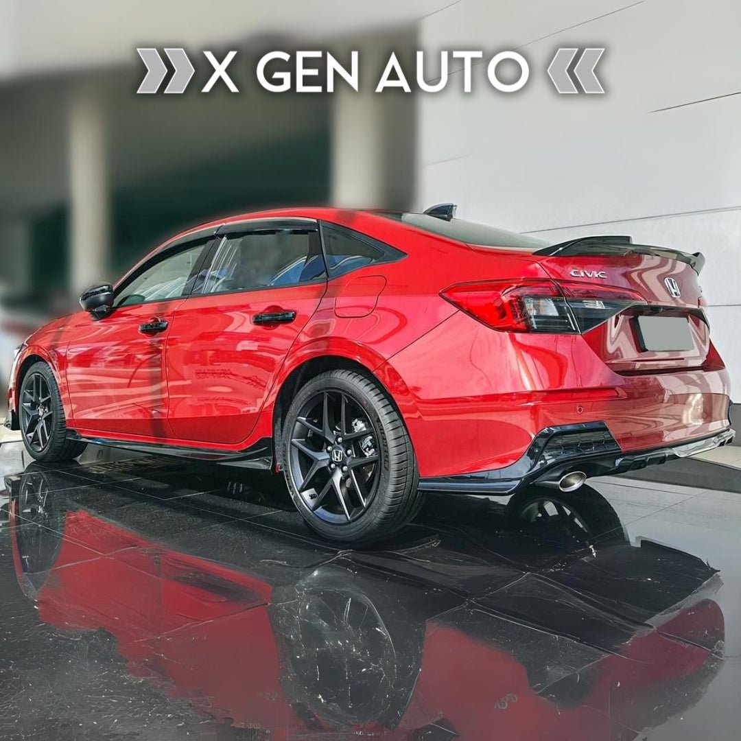 [CIVIC 11TH] JDM STYLE GLOSS BLACK SIDE SKIRTS - XGENAUTO