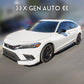 [CIVIC 11TH] JDM STYLE SMOKED RAIN VISOR DEFLECTORS - XGENAUTO