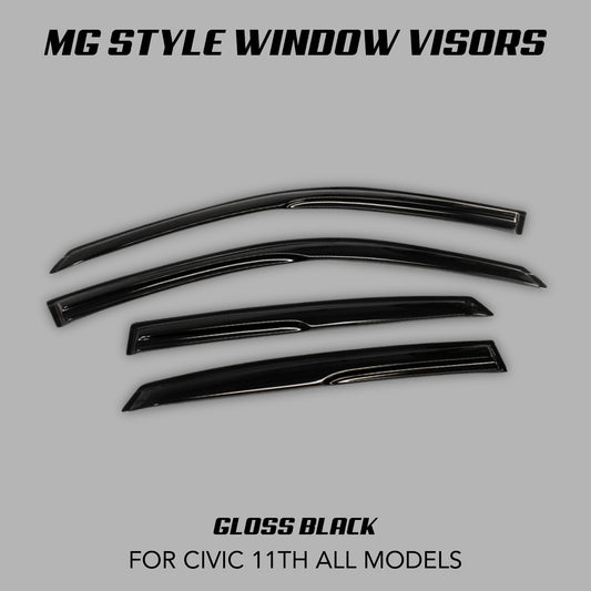 [CIVIC 11TH] "MG STYLE" WINDOW VISORS - XGENAUTO