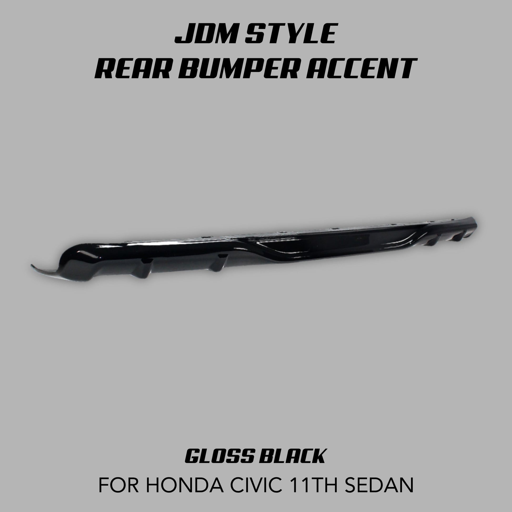 [CIVIC 11TH SEDAN] JDM STYLE REAR BUMPER ACCENT - XGENAUTO