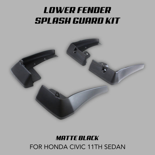 [CIVIC 11TH SEDAN] LOWER FENDER SPLASH GUARD KIT - XGENAUTO